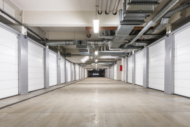 Garagepoort voor box in parkings